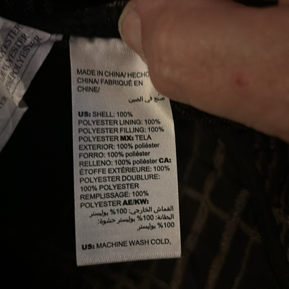 Chicos Black Quilted Lightweight Jacket Size 3 - image 6